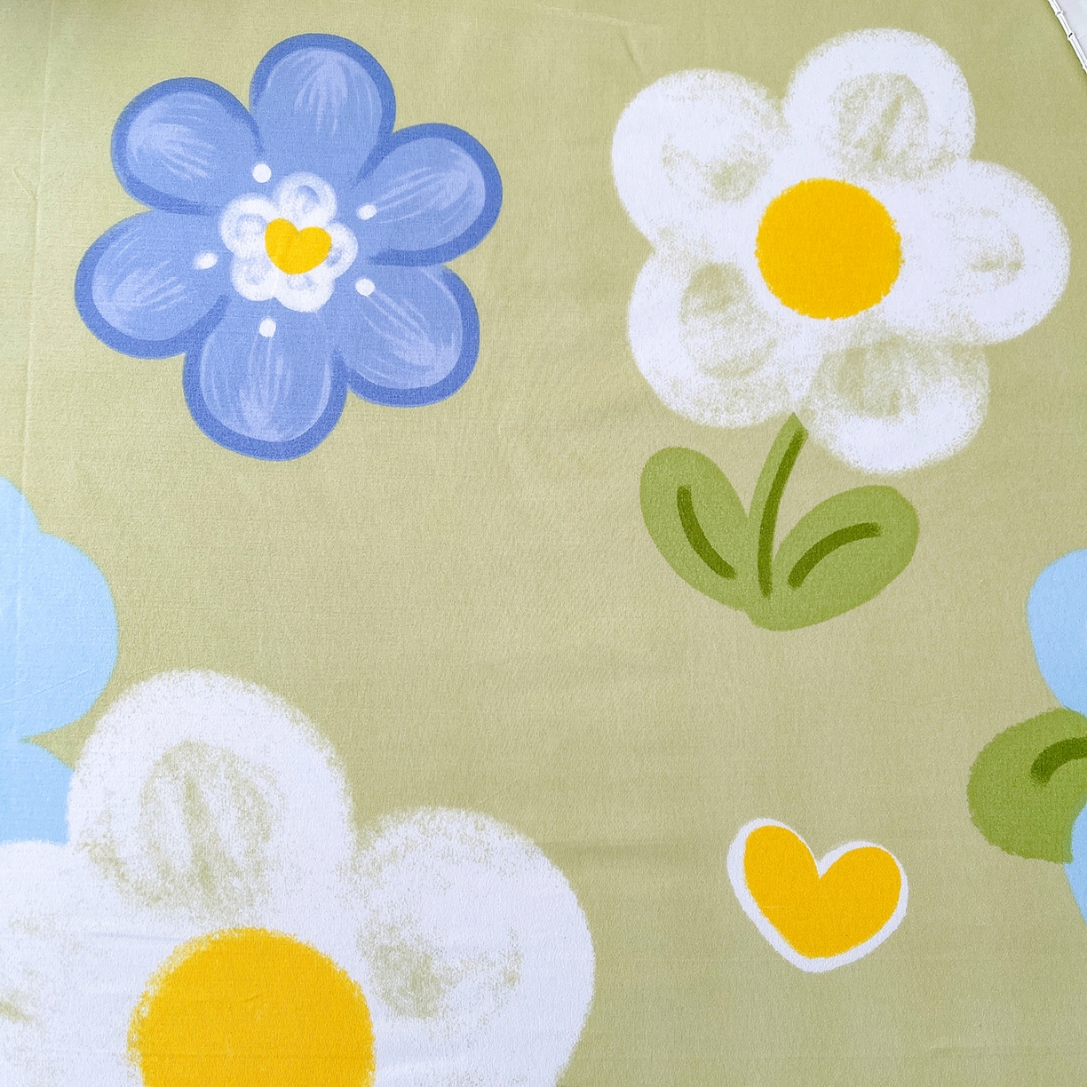 91家纺网 家纺一手货源 找家纺 笠裙家纺 2025新款A类水洗棉韩版S边花边印花床裙四件套 花爱