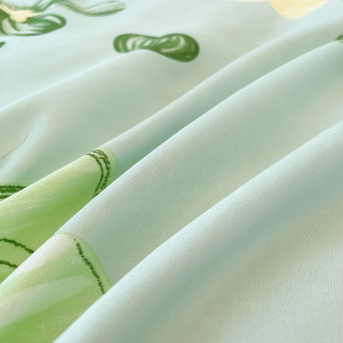 91家纺网 家纺一手货源 找家纺 笠裙家纺 2025新款A类水洗棉韩版S边花边印花床裙四件套 花样