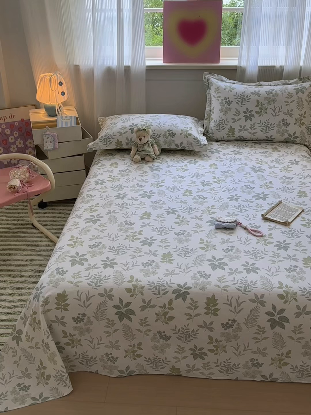 91家纺网 家纺一手货源 找家纺 拾物记 2025新款A类12868全棉纯棉单床单床单单件-提供买家秀和质检报告 洛克庄园-绿