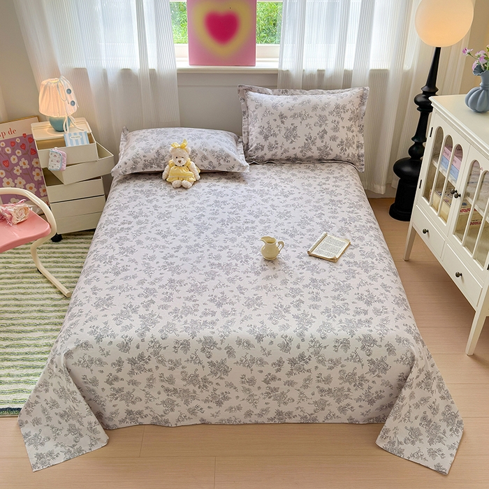 拾物记 2025新款A类12868全棉纯棉单床单床单单件-提供买家秀和质检报告 摩菲