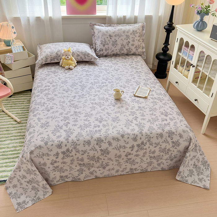 91家纺网 家纺一手货源 找家纺 拾物记 2025新款A类12868全棉纯棉单床单床单单件-提供买家秀和质检报告 摩菲