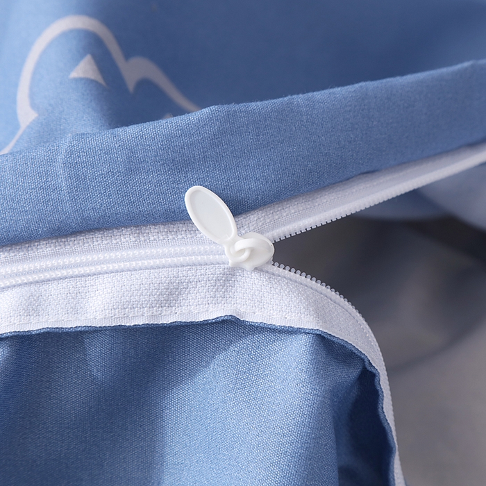 91家纺网 家纺一手货源 找家纺 笠裙家纺 2025新款A类水洗棉韩版S边花边印花床裙四件套 漫步云端