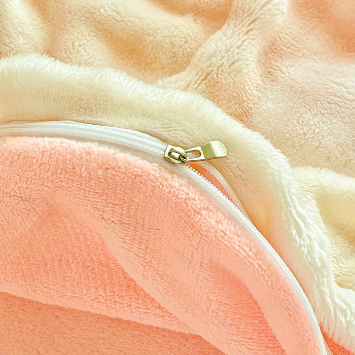 91家纺网 家纺一手货源 找家纺 梦纤绒 2025新款保暖舒适亲肤泡泡绒四件套 鸡心粉