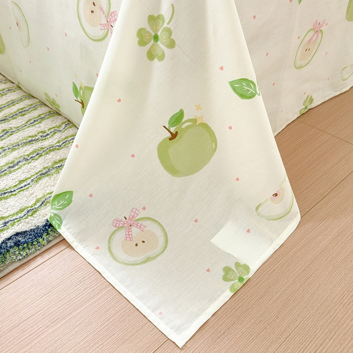 91家纺网 家纺一手货源 找家纺 拾物记 2025新款A类12868全棉纯棉单床单床单单件-提供买家秀和质检报告 苹果派对