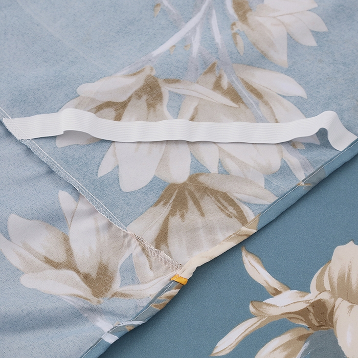 91家纺网 家纺一手货源 找家纺 笠裙家纺 2025新款A类水洗棉韩版S边花边印花床裙四件套 小清新