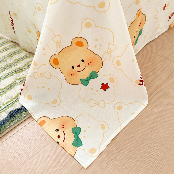 91家纺网 家纺一手货源 找家纺 拾物记 2025新款A类12868全棉纯棉单床单床单单件-提供买家秀和质检报告 瑞迪熊