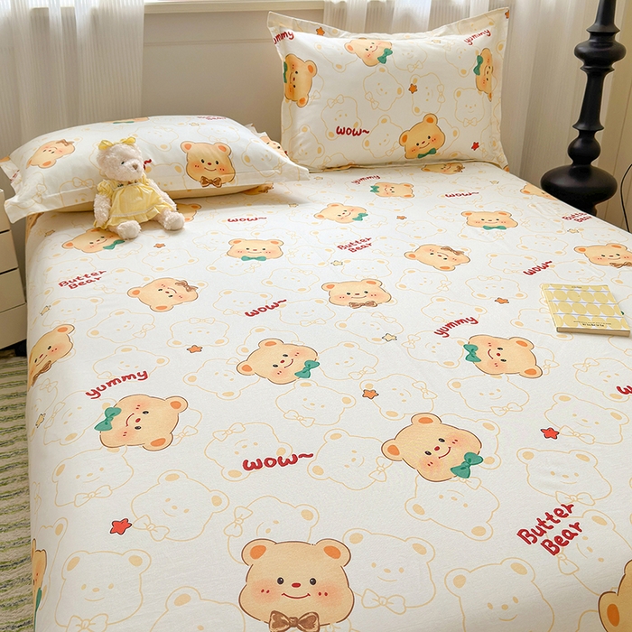 91家纺网 家纺一手货源 找家纺 拾物记 2025新款A类12868全棉纯棉单床单床单单件-提供买家秀和质检报告 瑞迪熊