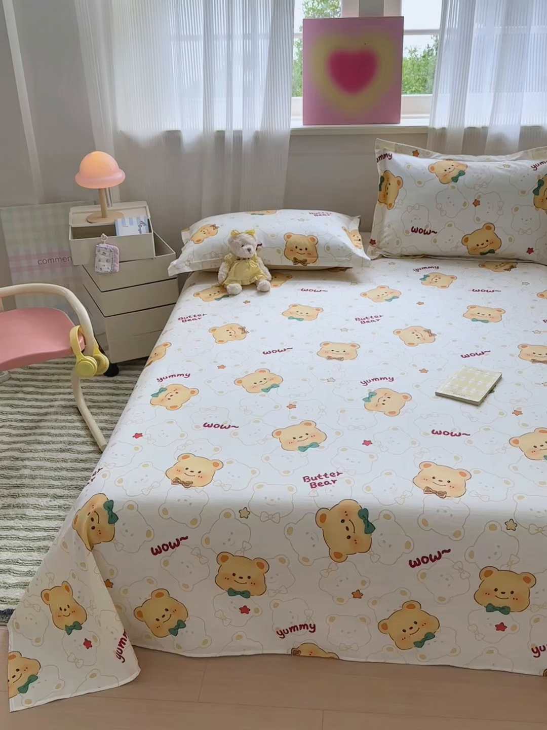 91家纺网 家纺一手货源 找家纺 拾物记 2025新款A类12868全棉纯棉单床单床单单件-提供买家秀和质检报告 瑞迪熊