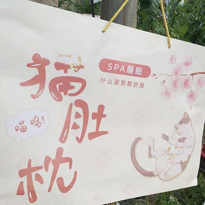 佳梦达 2025新款猫肚枕枕头枕芯 PVC纸袋