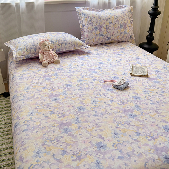 91家纺网 家纺一手货源 找家纺 拾物记 2025新款A类12868新疆全棉纯棉单床单床单单件-提供买家秀和质检报告 香颂蝶舞