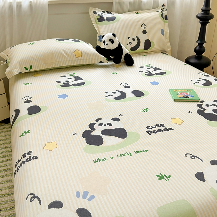 91家纺网 家纺一手货源 找家纺 拾物记 2025新款A类12868新疆全棉纯棉单床单床单单件-提供买家秀和质检报告 小熊猫