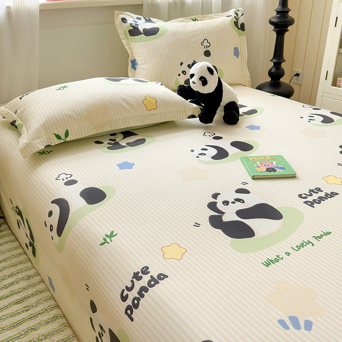 91家纺网 家纺一手货源 找家纺 拾物记 2025新款A类12868新疆全棉纯棉单床单床单单件-提供买家秀和质检报告 小熊猫