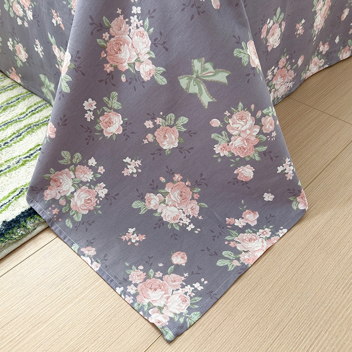 91家纺网 家纺一手货源 找家纺 拾物记 2025新款A类12868全棉纯棉单床单床单单件-提供买家秀和质检报告 幸福花儿-紫