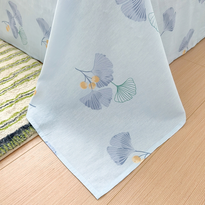 91家纺网 家纺一手货源 找家纺 拾物记 2025新款A类12868全棉纯棉单床单床单单件-提供买家秀和质检报告 银杏叶