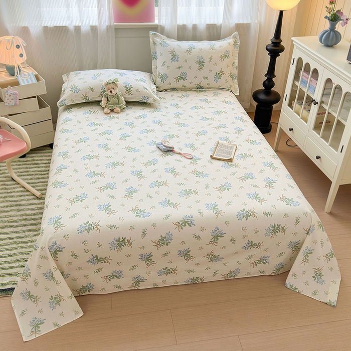 91家纺网 家纺一手货源 找家纺 拾物记 2025新款A类12868全棉纯棉单床单床单单件-提供买家秀和质检报告 余香