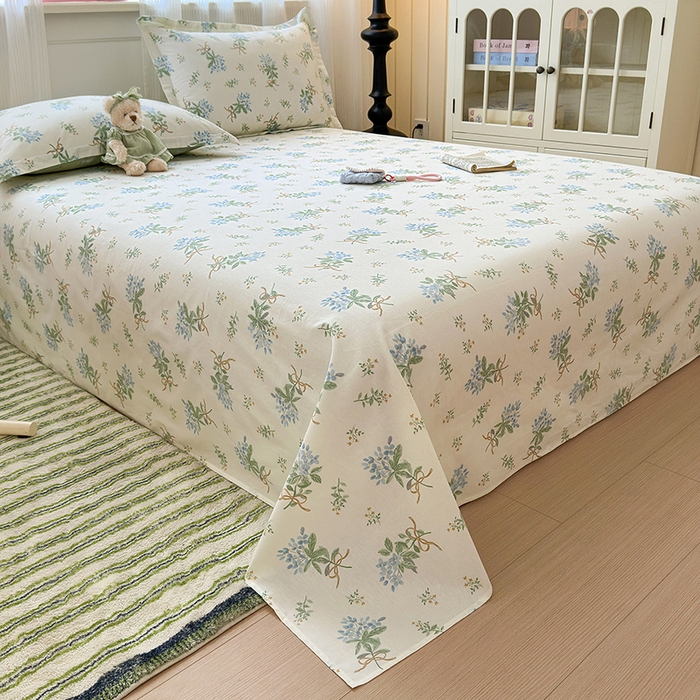 91家纺网 家纺一手货源 找家纺 拾物记 2025新款A类12868全棉纯棉单床单床单单件-提供买家秀和质检报告 余香