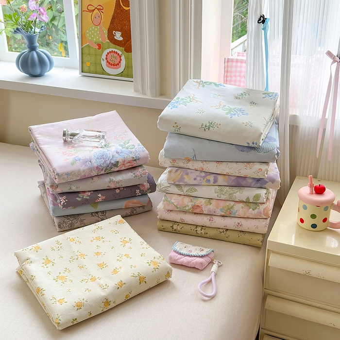 91家纺网 家纺一手货源 找家纺 拾物记 2025新款A类12868全棉纯棉单床单床单单件-提供买家秀和质检报告 组合图仅供展示不可下单