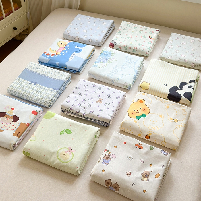 91家纺网 家纺一手货源 找家纺 拾物记 2025新款A类12868全棉纯棉单床单床单单件-提供买家秀和质检报告 组合图仅供展示不可下单