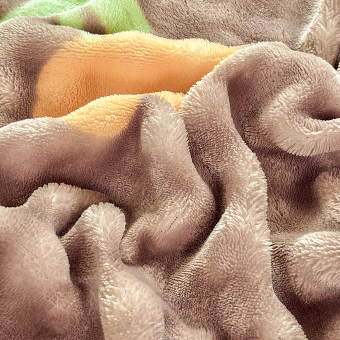 91家纺网 家纺一手货源 找家纺 梦纤绒 2025新款保暖舒适亲肤泡泡绒四件套 郁金香灰棕