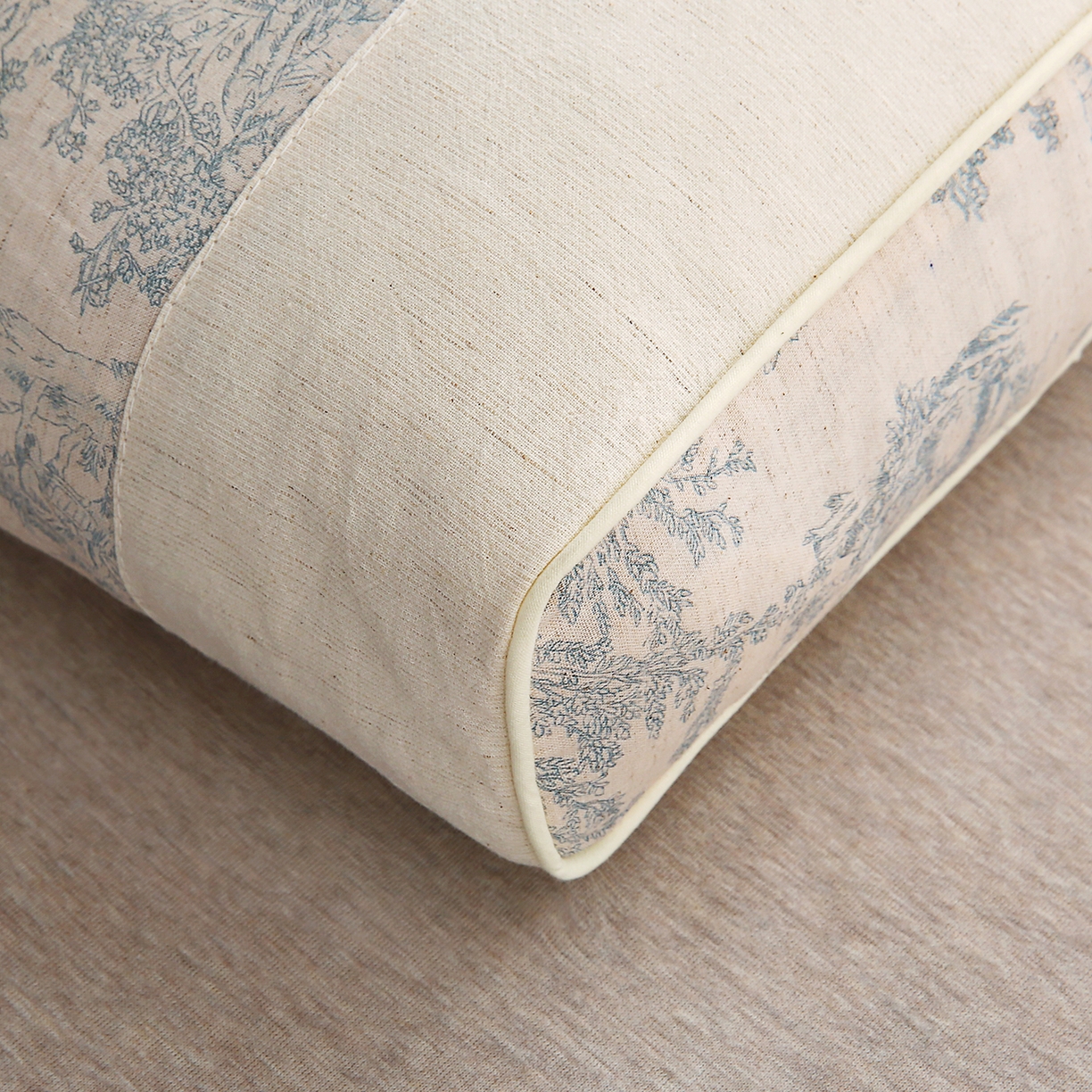 91家纺网 家纺一手货源 找家纺 宇诺家纺 2025新款枕头护颈椎国潮棉麻纯荞麦壳可拆洗可替换内胆助睡眠枕头枕芯 国风素描-雅兰