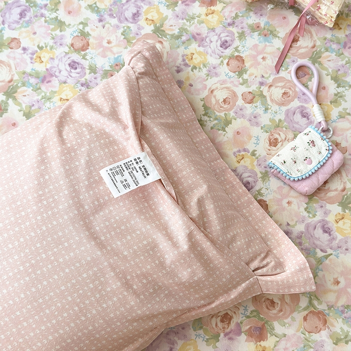 91家纺网 家纺一手货源 找家纺 拾物记 2025新款A类12868全棉纯棉单枕套枕套单件-提供买家秀和质检报告 悦下花影