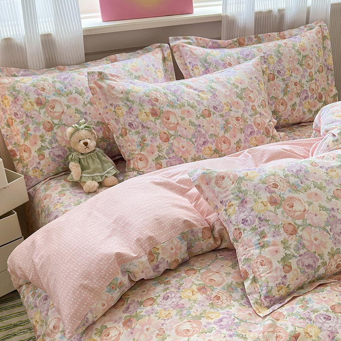 91家纺网 家纺一手货源 找家纺 拾物记 2025新款A类12868全棉纯棉单枕套枕套单件-提供买家秀和质检报告 悦下花影