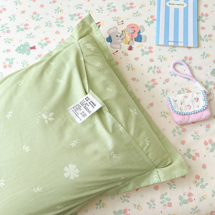 91家纺网 家纺一手货源 找家纺 拾物记 2025新款A类12868全棉纯棉单枕套枕套单件-提供买家秀和质检报告 弹唱小象