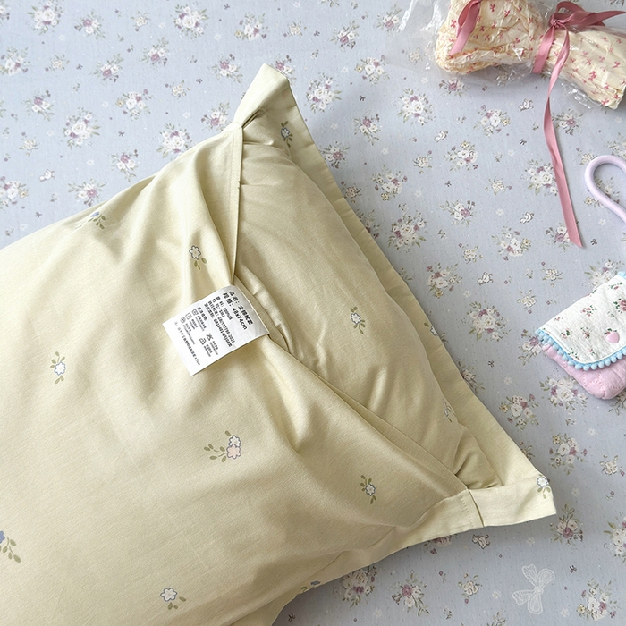 91家纺网 家纺一手货源 找家纺 拾物记 2025新款A类12868全棉纯棉单枕套枕套单件-提供买家秀和质检报告 浅夏雏菊-灰