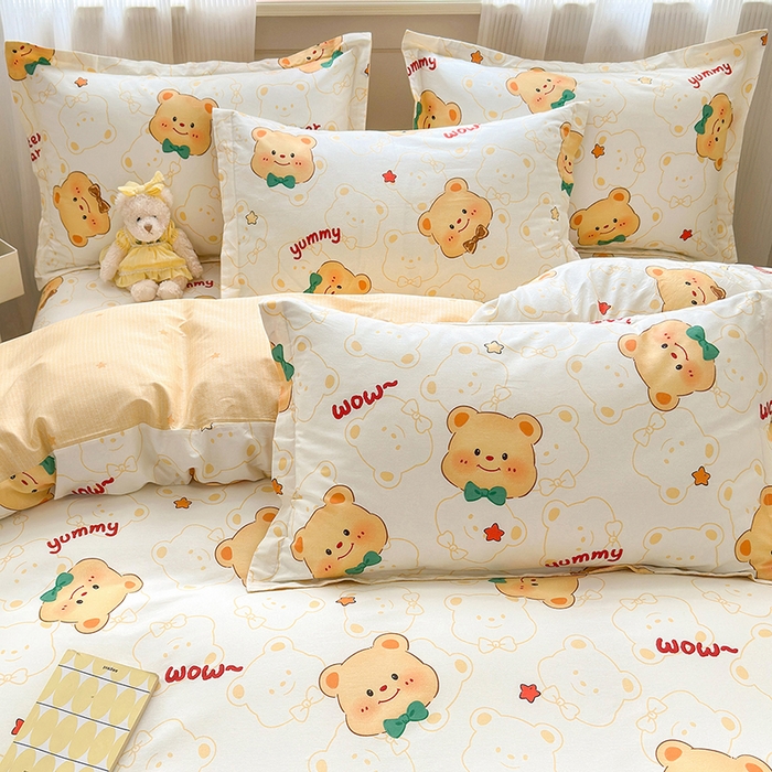 91家纺网 家纺一手货源 找家纺 拾物记 2025新款A类12868全棉纯棉单枕套枕套单件-提供买家秀和质检报告 瑞迪熊