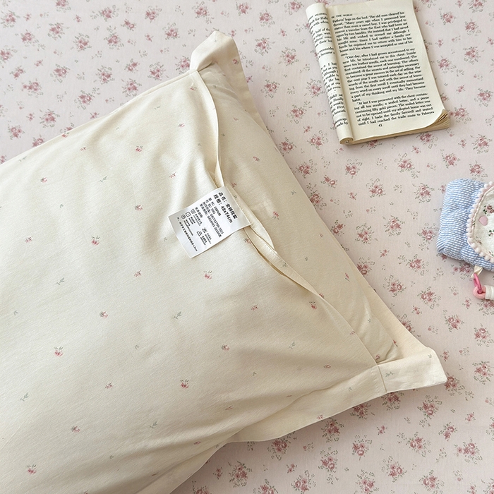 91家纺网 家纺一手货源 找家纺 拾物记 2025新款A类12868全棉纯棉单枕套枕套单件-提供买家秀和质检报告 疏影梦境-粉