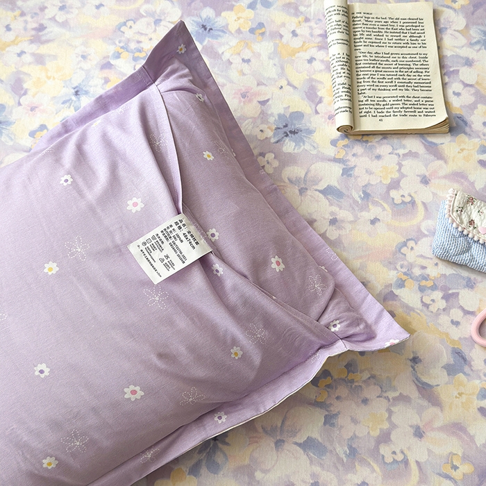 91家纺网 家纺一手货源 找家纺 拾物记 2025新款A类12868全棉纯棉单枕套枕套单件-提供买家秀和质检报告 香颂蝶舞