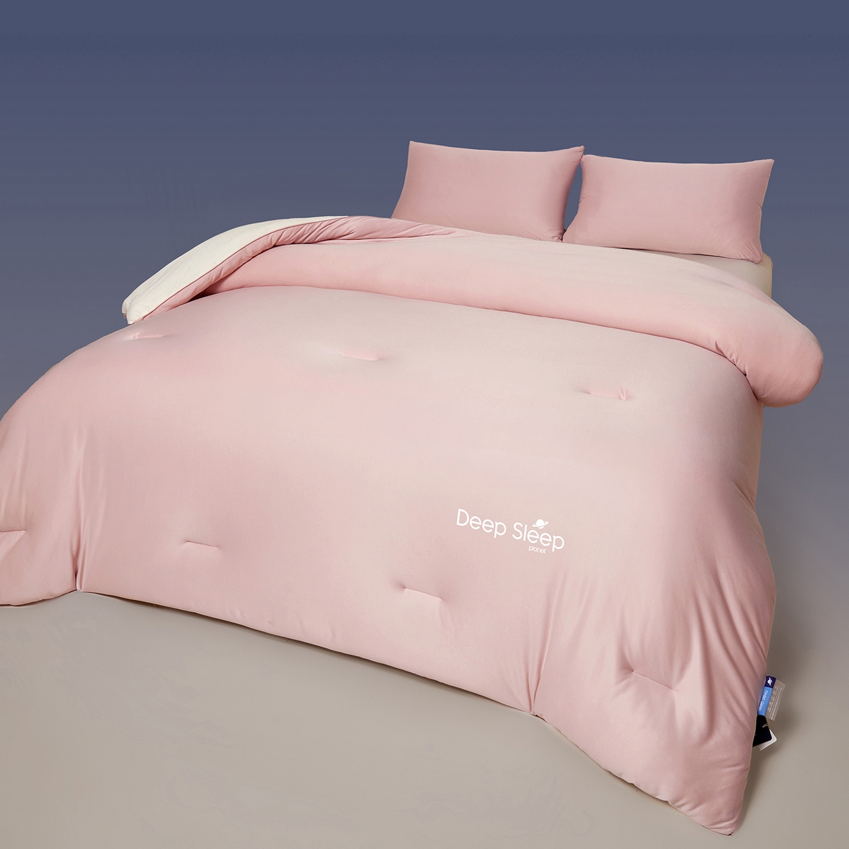 91家纺网 家纺一手货源 找家纺 老帅的工厂店 2025新款深睡星球针织棉控温被pro被子被芯 菊雾粉