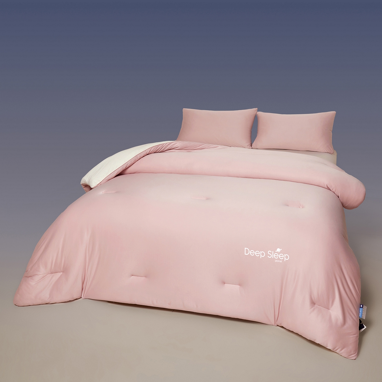 91家纺网 家纺一手货源 找家纺 老帅的工厂店 2025新款深睡星球针织棉控温被pro被子被芯 菊雾粉