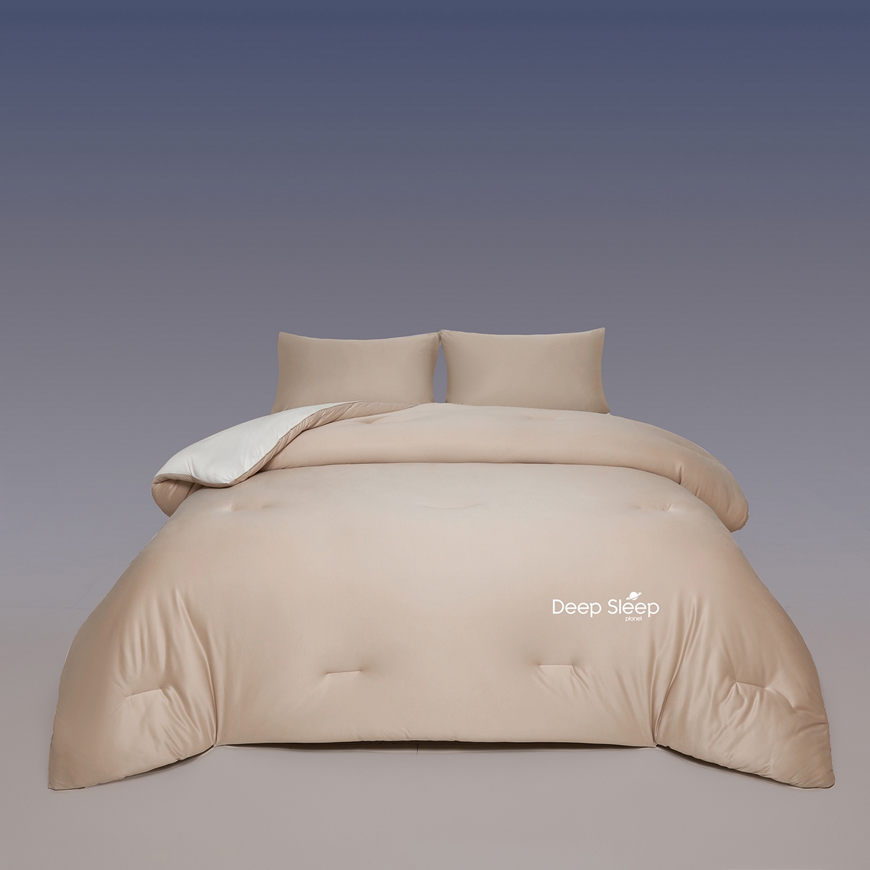 91家纺网 家纺一手货源 找家纺 老帅的工厂店 2025新款深睡星球针织棉控温被pro被子被芯 杏仁咖