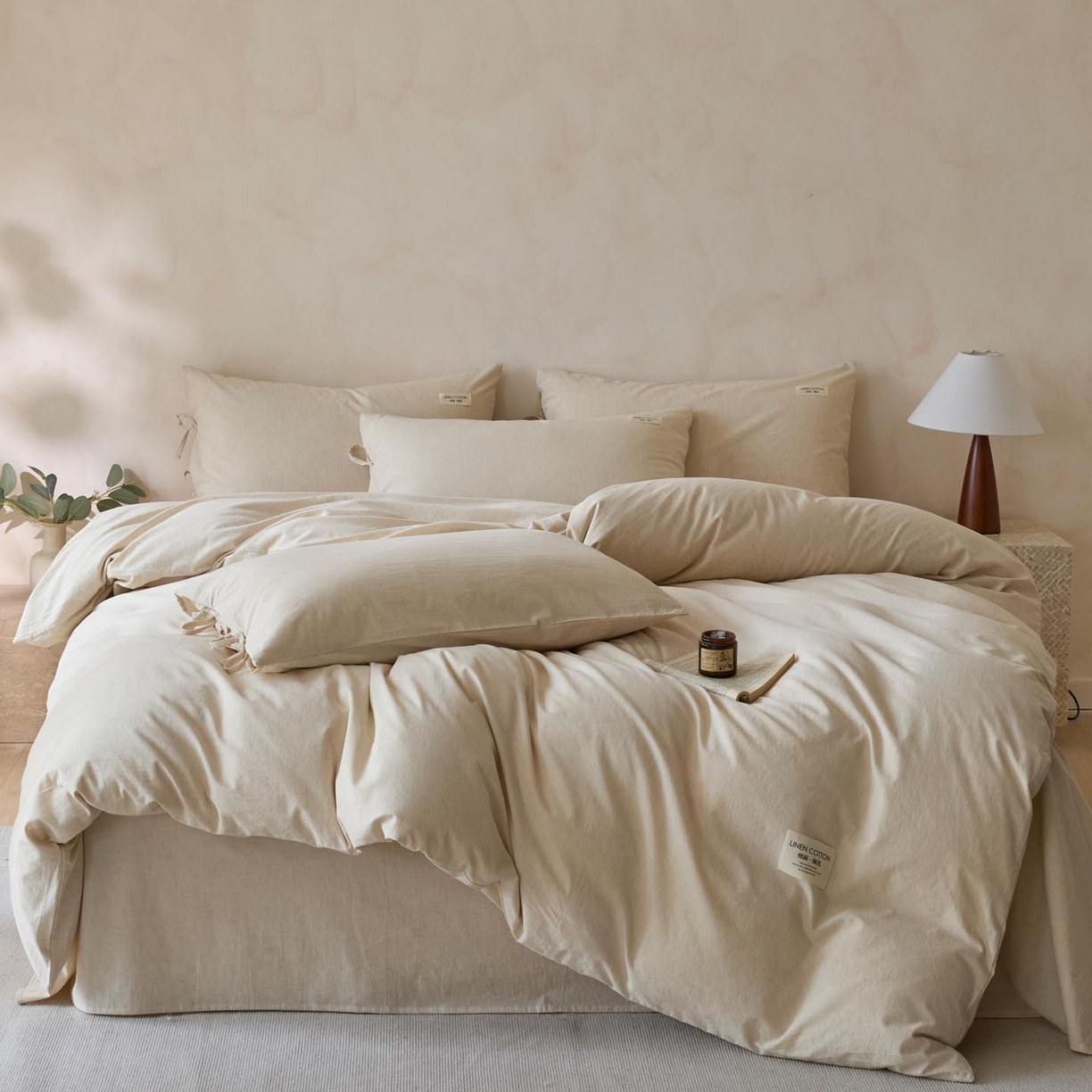 91家纺网 家纺一手货源 找家纺 （总）涵宸家纺 2025新款色织棉麻四件套