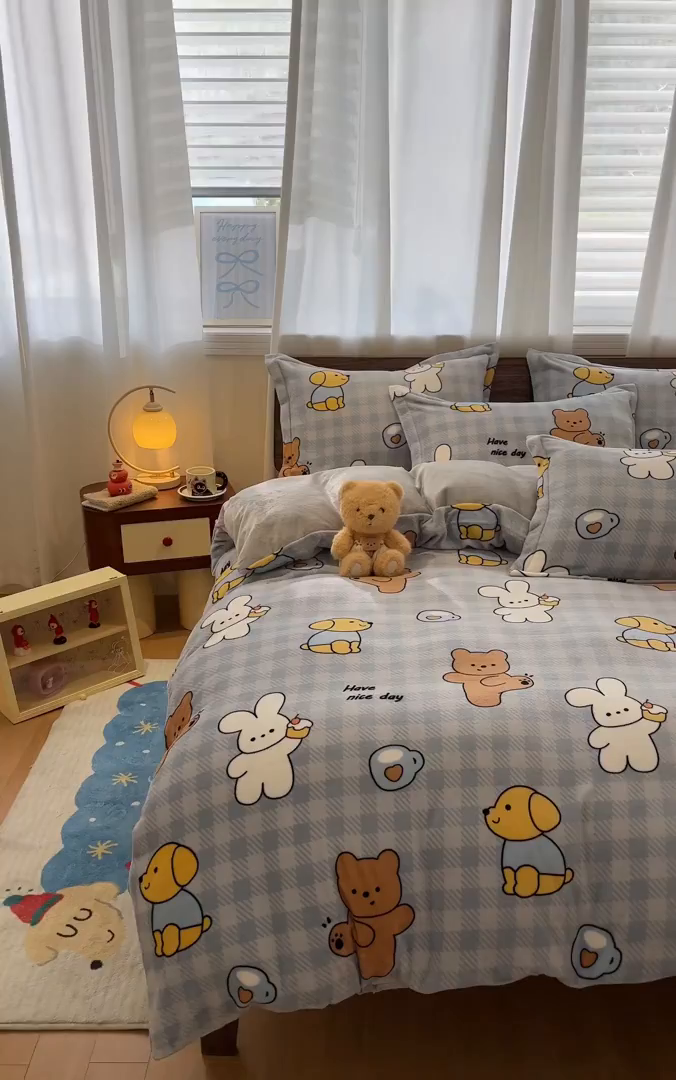 91家纺网 家纺一手货源 找家纺 （总）寻米 2025新款加厚牛奶绒印花床笠-大床牛奶绒床笠一号