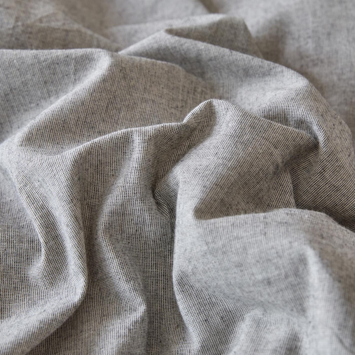 91家纺网 家纺一手货源 找家纺 涵宸家纺 2025新款色织棉麻四件套 原点-灰