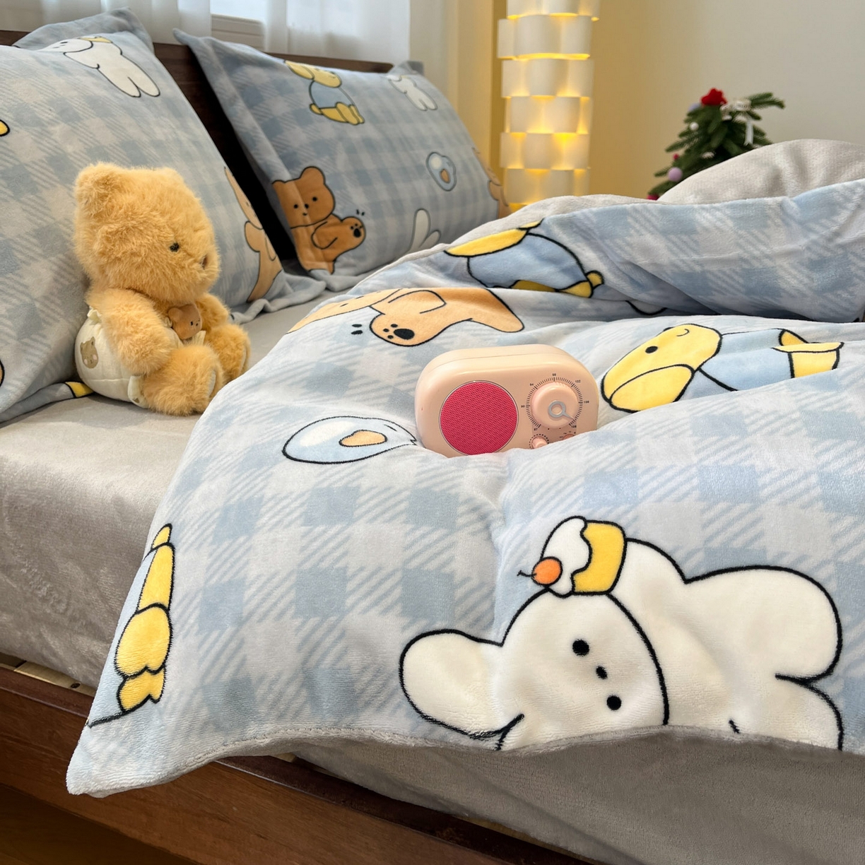 91家纺网 家纺一手货源 找家纺 （总）寻米 2025新款加厚牛奶绒印花床笠-大床牛奶绒床笠一号