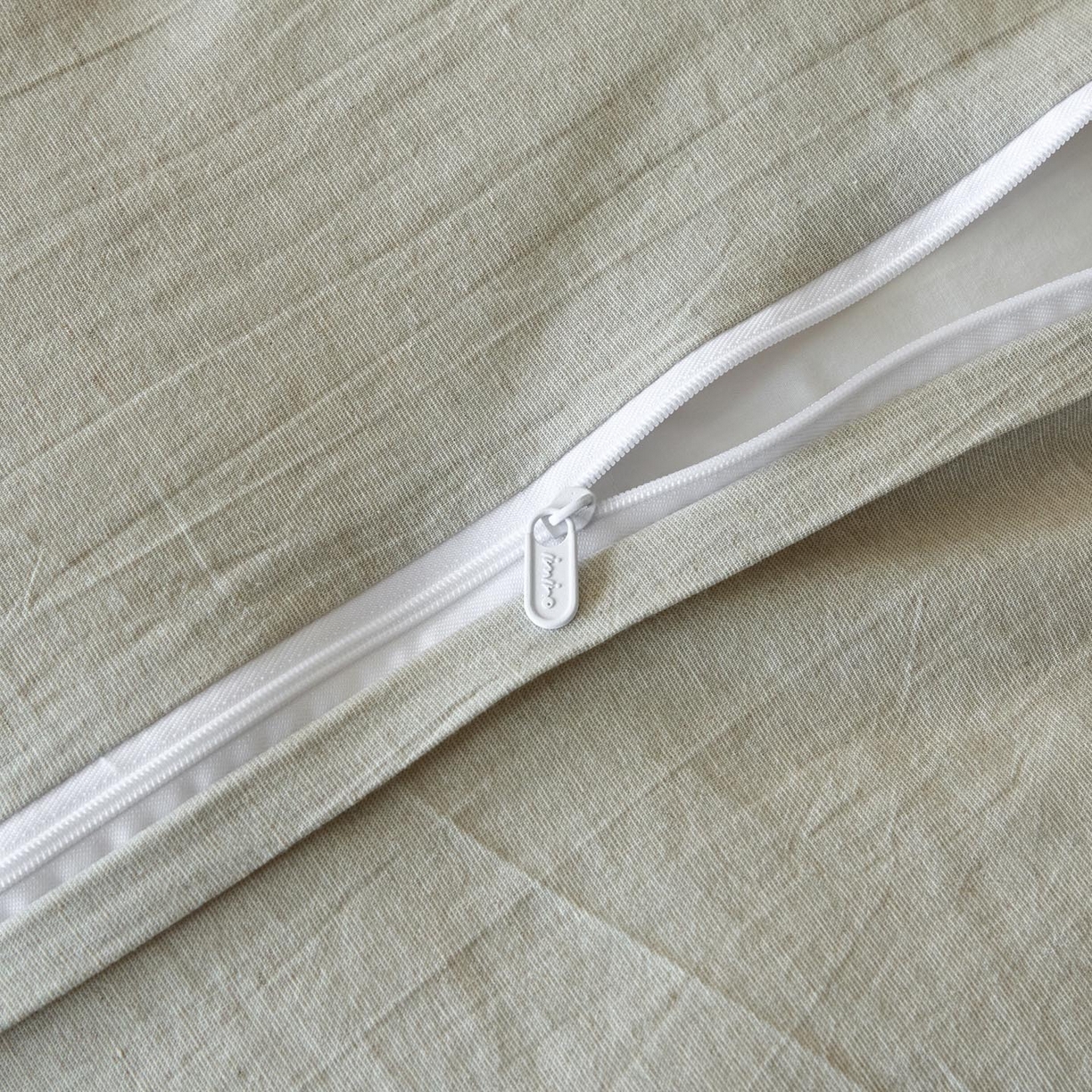 91家纺网 家纺一手货源 找家纺 涵宸家纺 2025新款色织棉麻四件套 原点-浅绿