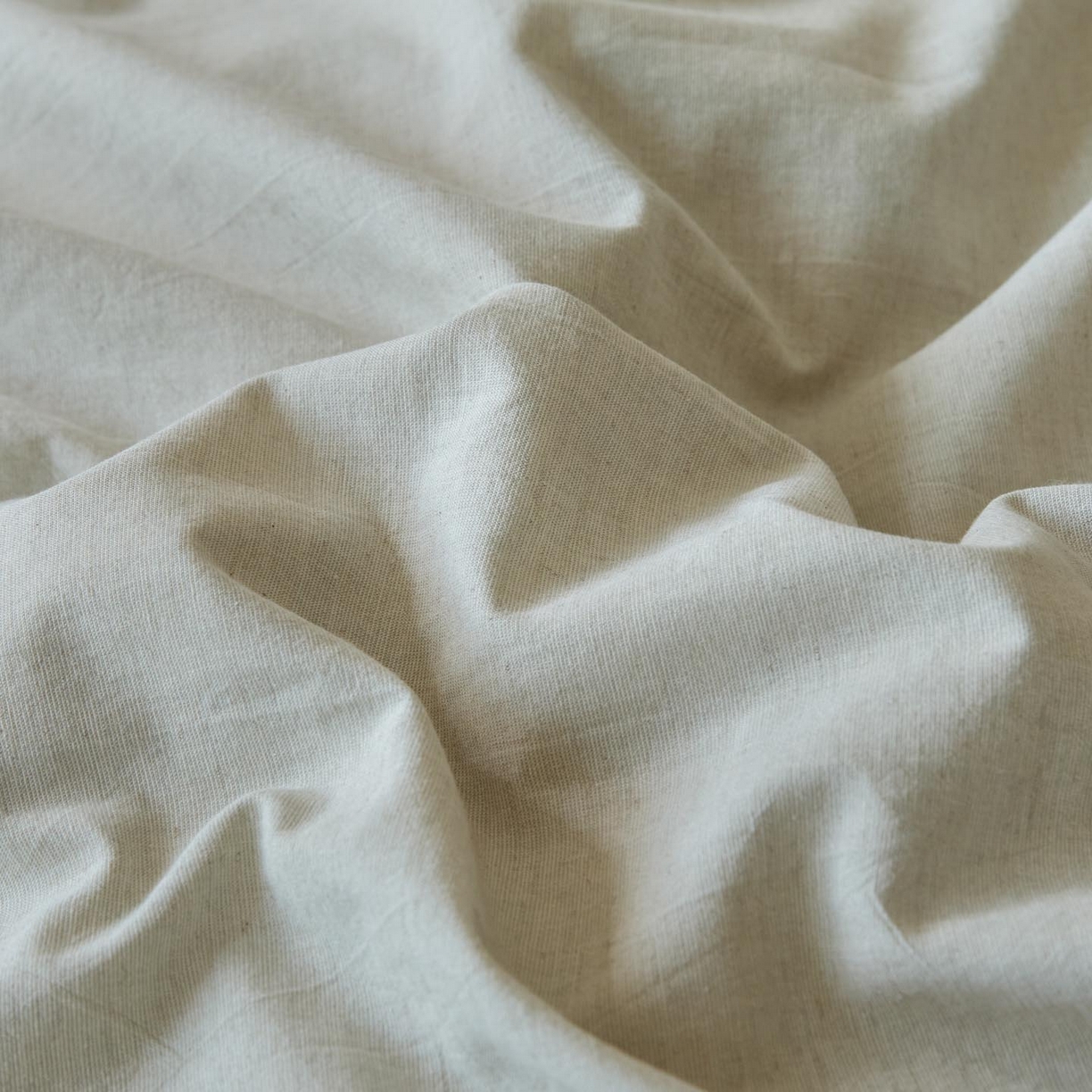 91家纺网 家纺一手货源 找家纺 涵宸家纺 2025新款色织棉麻四件套 原点-浅绿