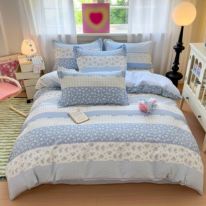 91家纺网 家纺一手货源 找家纺 （总）拾物记 2025新款A类12868新疆全棉纯棉四件套-提供买家秀和质检报告