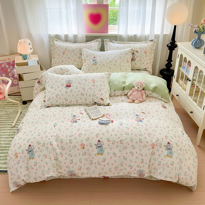 91家纺网 家纺一手货源 找家纺 （总）拾物记 2025新款A类12868新疆全棉纯棉四件套-提供买家秀和质检报告