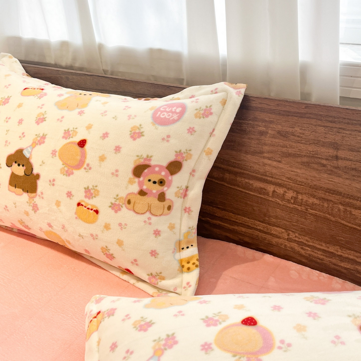 91家纺网 家纺一手货源 找家纺 寻米 2025新款加厚牛奶绒印花床笠-大床牛奶绒床笠一号 草莓布丁