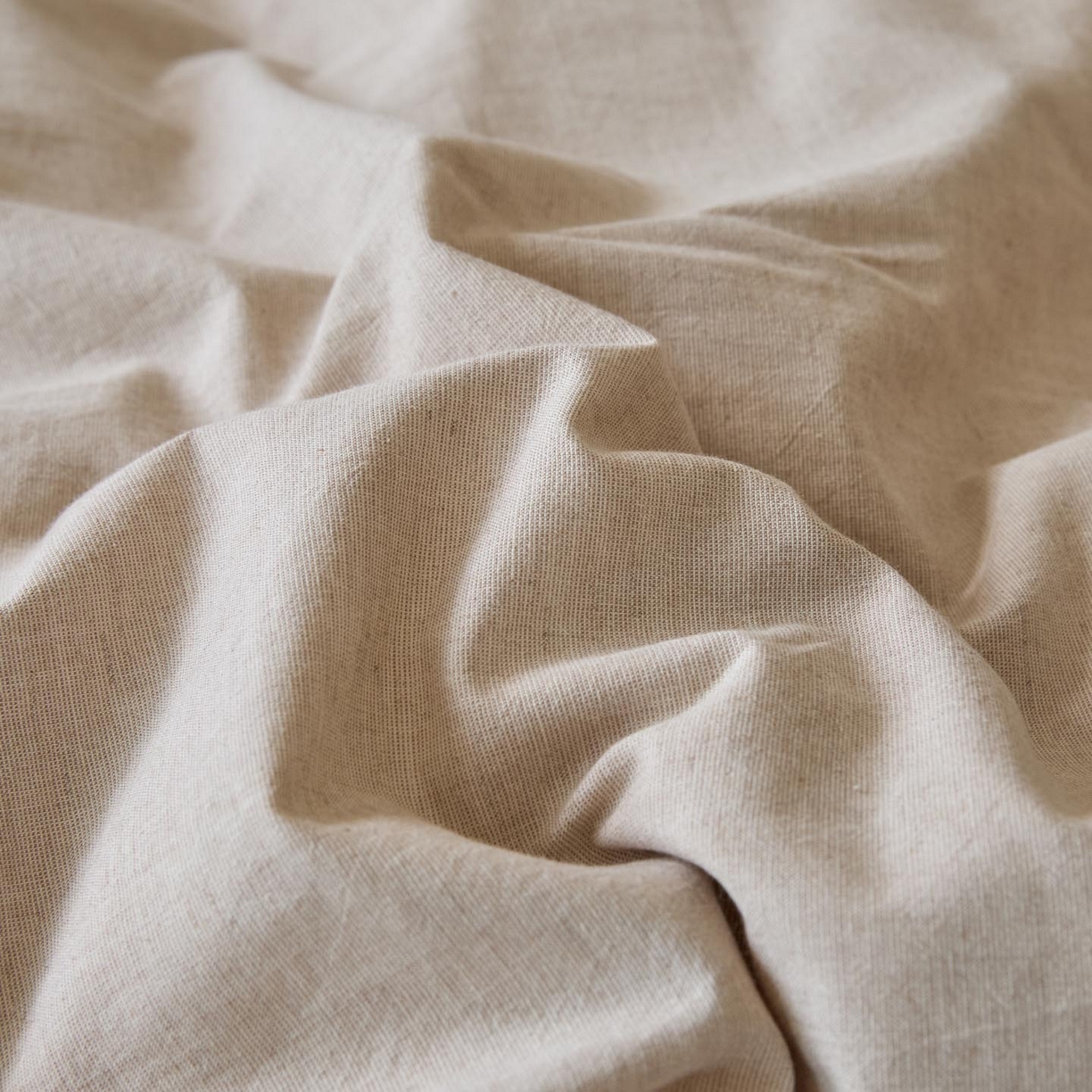 91家纺网 家纺一手货源 找家纺 涵宸家纺 2025新款色织棉麻四件套系列-单被套 原点-浅驼