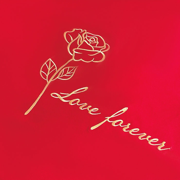 91家纺网 家纺一手货源 找家纺 艾橙家纺 2025新款大红云朵棉刺绣婚庆系列单床单床单单件 花开并蒂