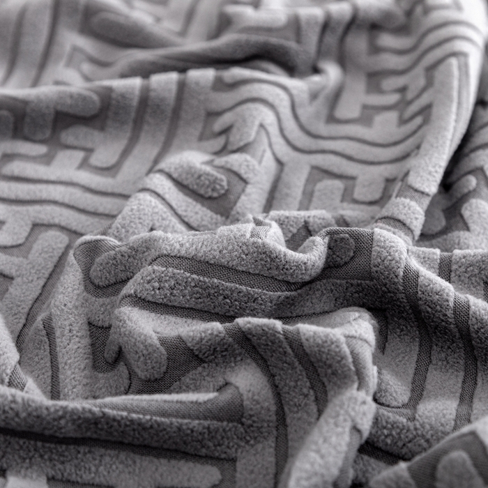 91家纺网 家纺一手货源 找家纺 沐沐家纺 2026新款亲肤舒适雅致裙边沙发笠单品沙发笠单件沙发笠 深空灰