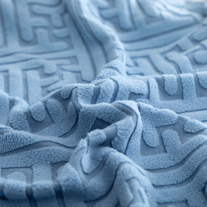 91家纺网 家纺一手货源 找家纺 沐沐家纺 2026新款亲肤舒适雅致裙边沙发笠单品沙发笠单件沙发笠 孔雀蓝