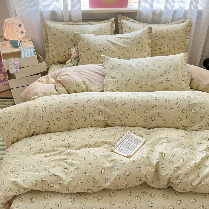 91家纺网 家纺一手货源 找家纺 拾物记 2025新款A类12868全棉纯棉四件套-提供买家秀和质检报告 恋青柠