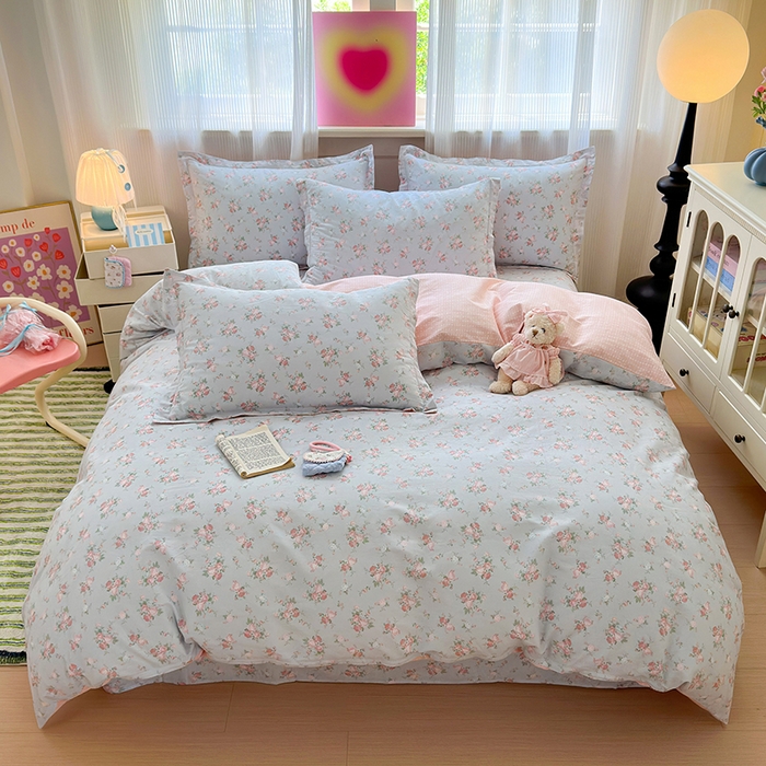 拾物记 2025新款A类12868全棉纯棉四件套-提供买家秀和质检报告 泠羽花园