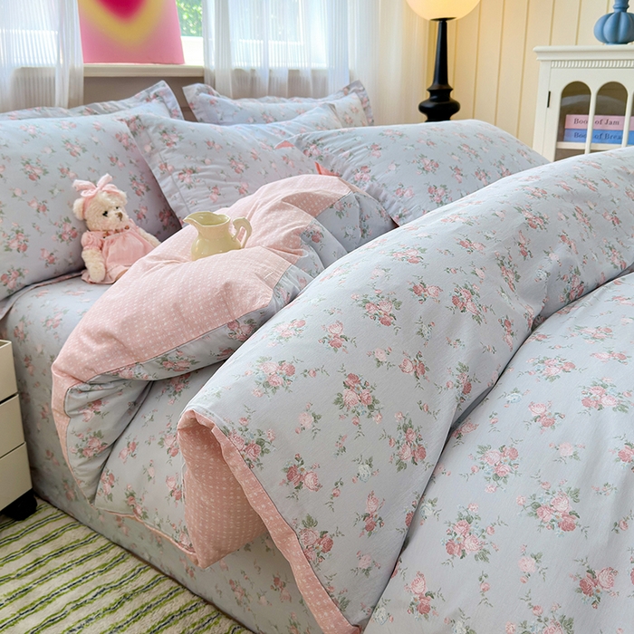 91家纺网 家纺一手货源 找家纺 拾物记 2025新款A类12868全棉纯棉四件套-提供买家秀和质检报告 泠羽花园